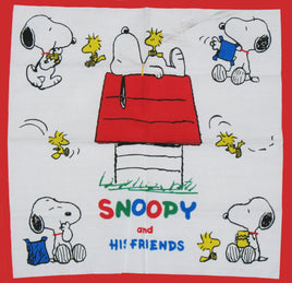 Snoopy And His Friends Handkerchief (Manufacturer Flaw)