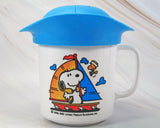 Snoopy Melamine Hat Cup With Straw Hole - Sailing
