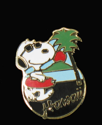 Snoopy Hawaii Cloisonne Pin - RARE! - snoopn4pnuts.com