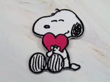 Snoopy Hugs Heart Patch