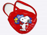 Snoopy Vinyl Heart-Shaped Shoulder Purse