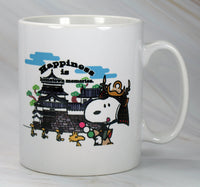 Snoopy Japanese Mug - Happiness Is Snoopy In Okazaki/Hometown Memories RARE! - snoopn4pnuts.com