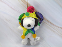 PLUSH SNOOPY JESTER CHRISTMAS ORNAMENT - snoopn4pnuts.com