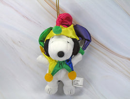 PLUSH SNOOPY JESTER CHRISTMAS ORNAMENT - snoopn4pnuts.com