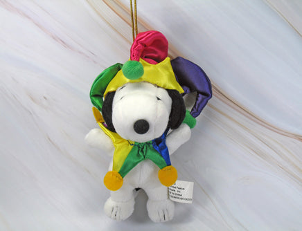 PLUSH SNOOPY JESTER CHRISTMAS ORNAMENT - snoopn4pnuts.com