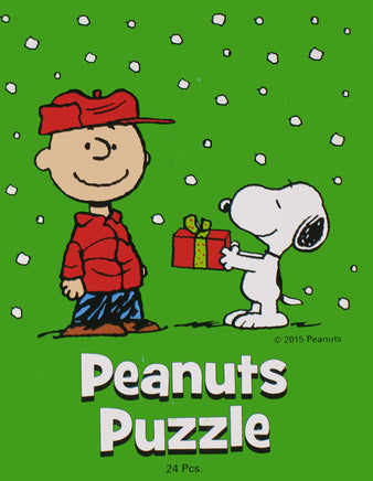 Snoopy Mini Christmas Holiday Jigsaw Puzzle - Hark The Herald Angels Sing - snoopn4pnuts.com
