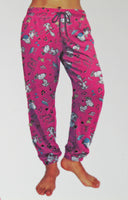 Snoopy Ladies Silky Sleep. Lounge, or Jogger Pants - snoopn4pnuts.com