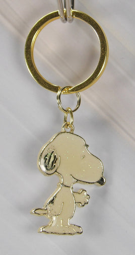 Snoopy Shaking Hands Gold - Tone Holographic Key Chain - snoopn4pnuts.com