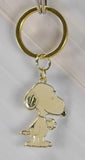 Snoopy Shaking Hands Gold-Tone Holographic Key Chain