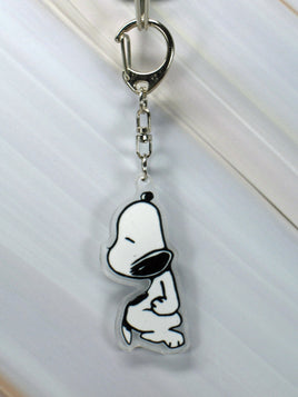 Peanuts Acrylic Swivel Key Chain - Snoopy Sleeping - snoopn4pnuts.com