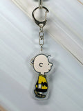 Peanuts Acrylic Swivel Key Chain - Charlie Brown Walking