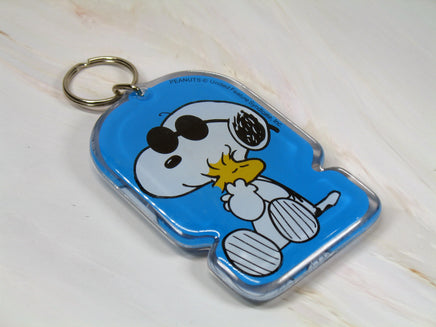 Peanuts Large Acrylic Key Chain - Snoopy Joe Cool - snoopn4pnuts.com
