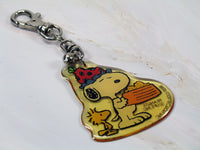 Snoopy Party Hat Vinyl Key Chain With Mini Bell