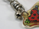 Snoopy Party Hat Vinyl Key Chain With Mini Bell