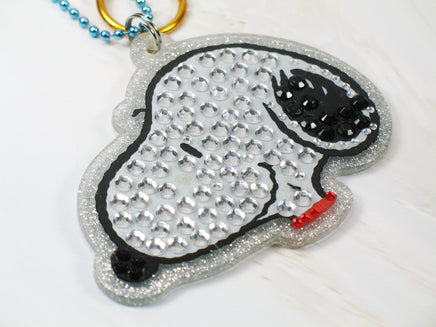 Snoopy Metallic Acrylic Key Chain With Raised Design - snoopn4pnuts.com