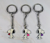 Snoopy's Heart Silver Plated Key Chain