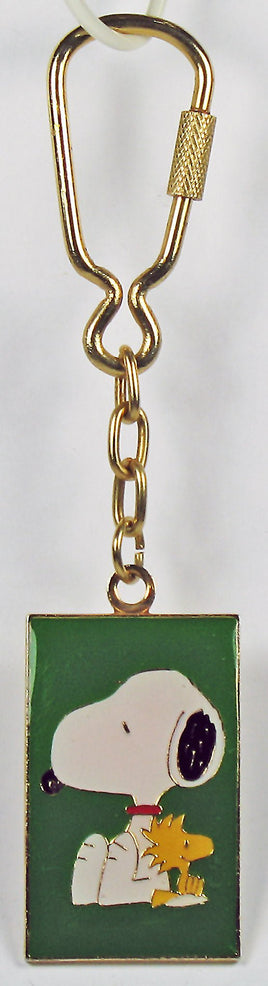 Snoopy and Woodstock Vintage Metal and Enamel Key Chain - snoopn4pnuts.com