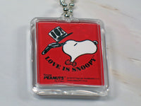 Love Is Snoopy Acrylic Key Chain - snoopn4pnuts.com