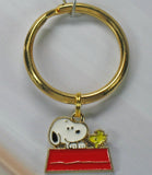 Snoopy and Woodstock Metal and Enamel Key Chain