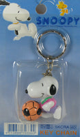 Snoopy Imported PVC Key Chain - Soccer Player