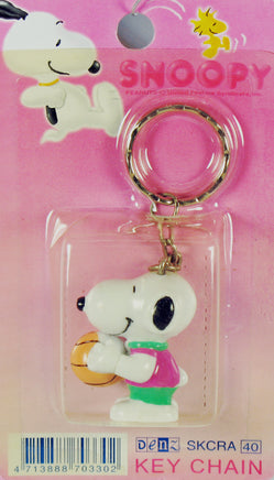 Snoopy Imported PVC Key Chain - Basketball Player - snoopn4pnuts.com
