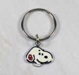 Snoopy Silver Plated Key Chain - Small Pendant