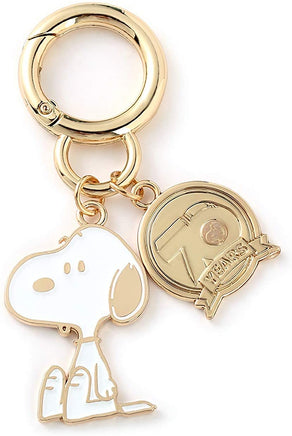 Peanuts 70th Anniversary Double Ring Metal Key Chain - Snoopy Sitting - snoopn4pnuts.com