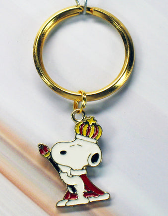 King Snoopy Metal and Enamel Key Chain - snoopn4pnuts.com