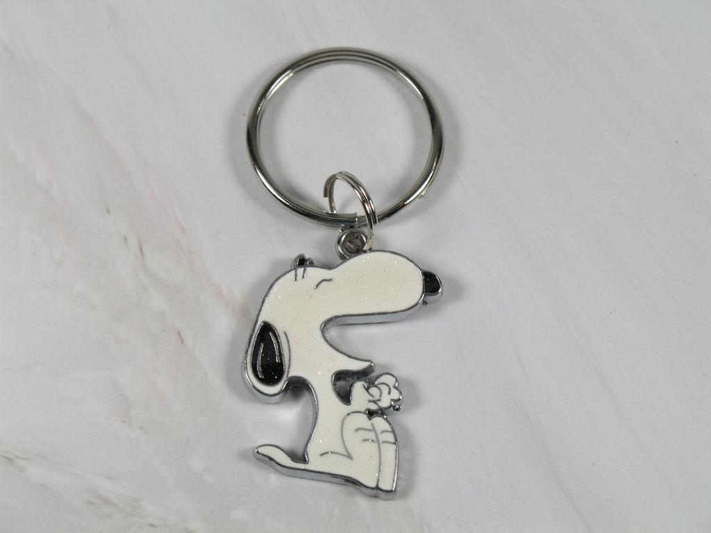 Snoopy Laughing Key Chain With Holographic Accents