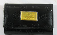 Snoopy Embossed Patent Leather-Like Wallet Key Holder