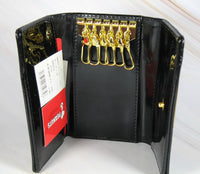 Snoopy Embossed Patent Leather - Like Wallet Key Holder - snoopn4pnuts.com