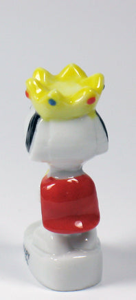 Peanuts Mini Porcelain Figurine - King Snoopy - snoopn4pnuts.com