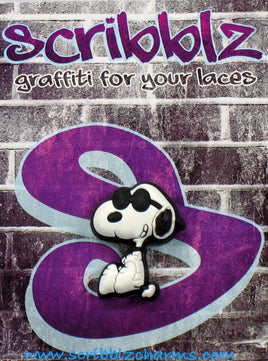 Snoopy Joe Cool Shoe Lace PVC Scribblz - Graffiti For Your Shoes! - snoopn4pnuts.com