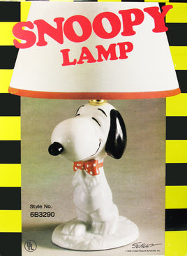 Snoopy Vintage Bow Tie Lamp - Brand New!