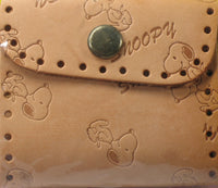 Snoopy Leather Change Purse Craft Kit - RARE Japanese Sample! - snoopn4pnuts.com