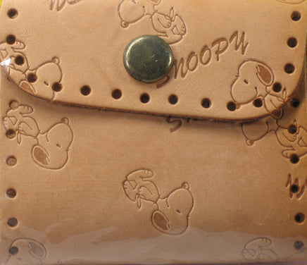 Snoopy Leather Change Purse Craft Kit - RARE Japanese Sample! - snoopn4pnuts.com