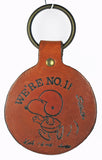 SNOOPY FOOTBALL PLAYER Leather Key Chain