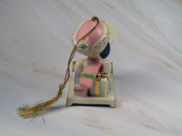 2002 Lenox Snoopy's Sledding Adventure Fine China Christmas Ornament With 24K Gold Accents - snoopn4pnuts.com