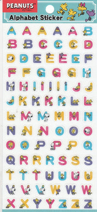 Snoopy Clear - Backed Holographic Alphabet Stickers - 78 Stickers! - snoopn4pnuts.com