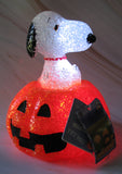 Snoopy Lighted Halloween Pumpkin Decor