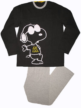 Snoopy Joe Cool Jersey Knit Long Sleeve Shirt and Lounge Pants Set (New But Near Mint) - snoopn4pnuts.com