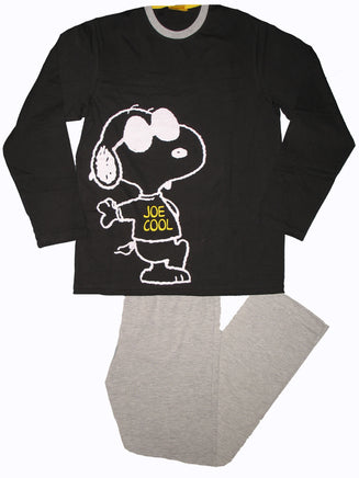 Snoopy Joe Cool Jersey Knit Long Sleeve Shirt and Lounge Pants Set (New But Near Mint) - snoopn4pnuts.com