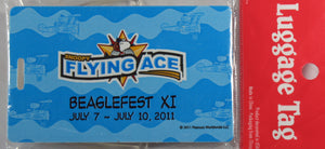 2011 Beaglefest XI Snoopy Flying Ace Luggage Tag