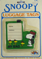 Snoopy Vintage Luggage Tag - snoopn4pnuts.com