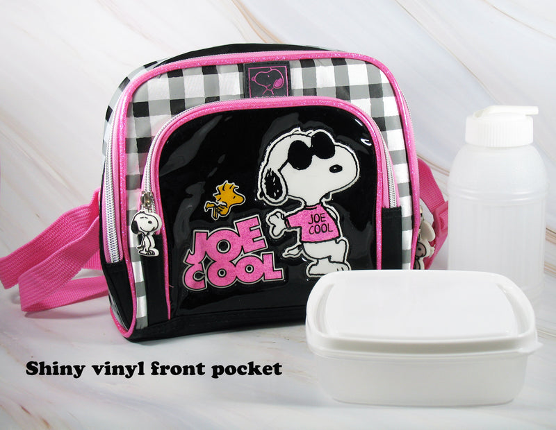 Snoopy Joe Cool Insulated Lunch Bag With Water Bottle and Storage Cont