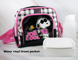 Snoopy Joe Cool Insulated Lunch Bag With Water Bottle and Storage Container