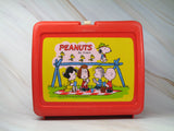 Vintage Peanuts Picnic Lunch Box With Thermos Bottle (Bottle Not Seen In Photo)