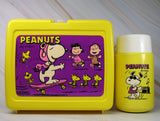 Vintage Peanuts Lunch Box With Thermos Bottle