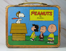 Peanuts Gang Vintage Metal Lunch Box - RARE! - snoopn4pnuts.com