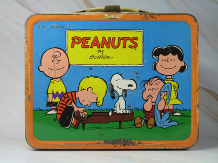 Peanuts Gang Vintage Metal Lunch Box - RARE! - snoopn4pnuts.com